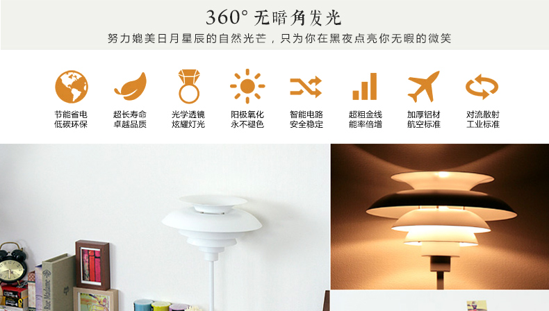 本邦(BENBON)E27大螺口LED球泡 3.8W 白光