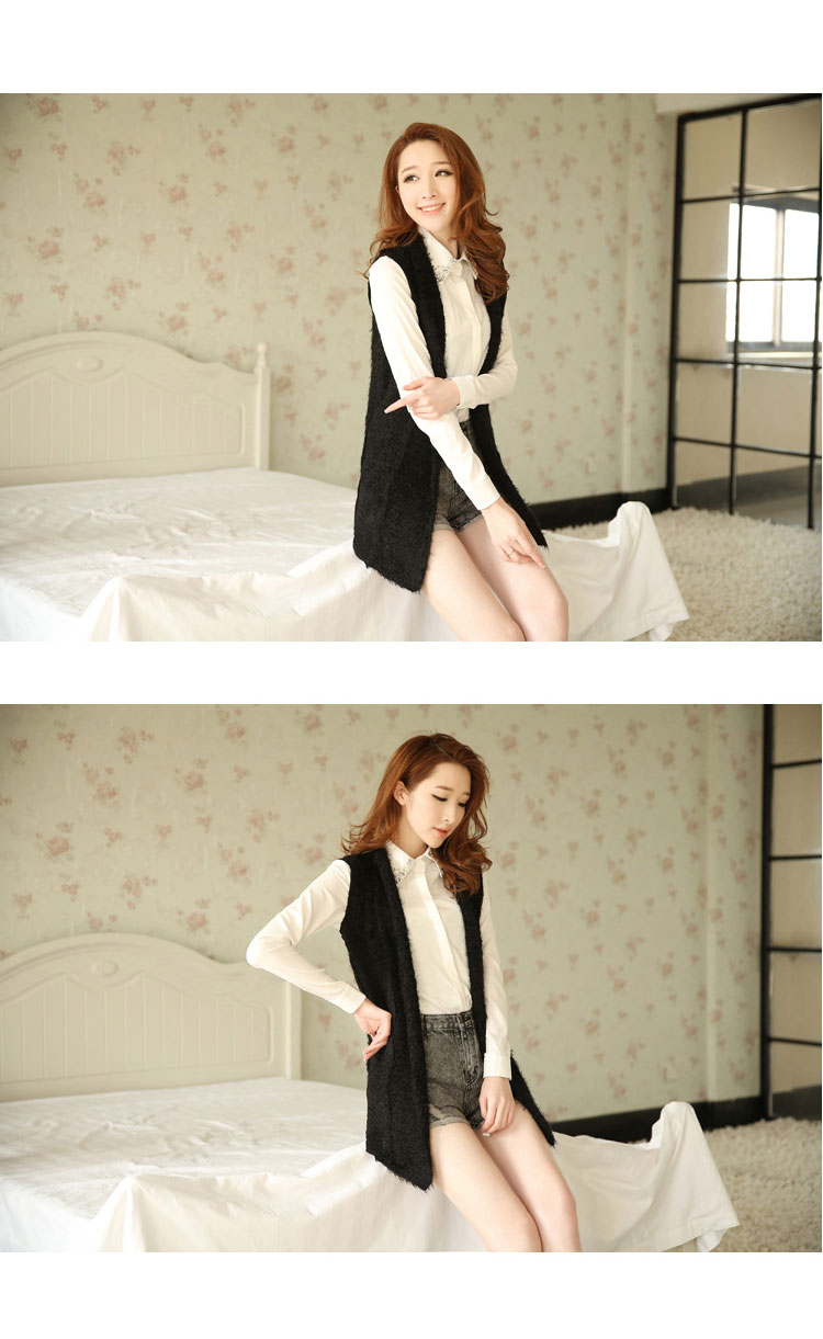 蕾朵洣娅2014年新春装<em>韩版</em>气质修身<em>长款</em>针织