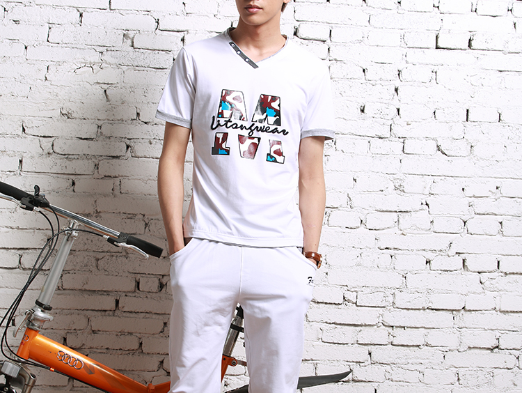 斯鑫明 2014春夏新款 <em>潮男</em>运动<em>套装</em> 休闲运动男