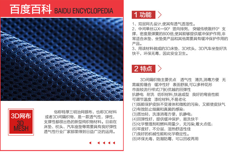 北极绒 办公室记忆棉护腰靠垫 藏青色 标准款35*34*12