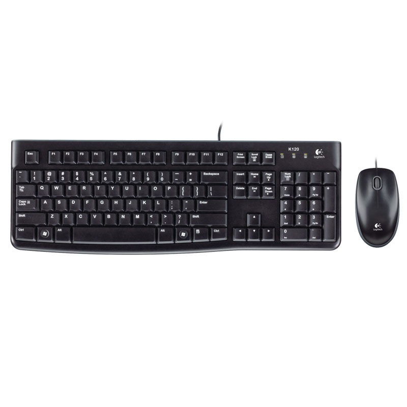 罗技（Logitech）MK120 键鼠套装 黑色