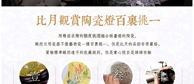 
                                        比月照明 现代中式景德镇陶瓷卧室床头灯饰书房灯创意客厅护眼灯学生台灯3196 白色 34                