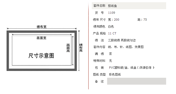 
                                        蒙娜丽莎十字绣剪纸鱼精准印花十字绣11CT棉线丝线印花套件装新款客厅大幅画 1109富贵剪纸鱼棉线精准印花                