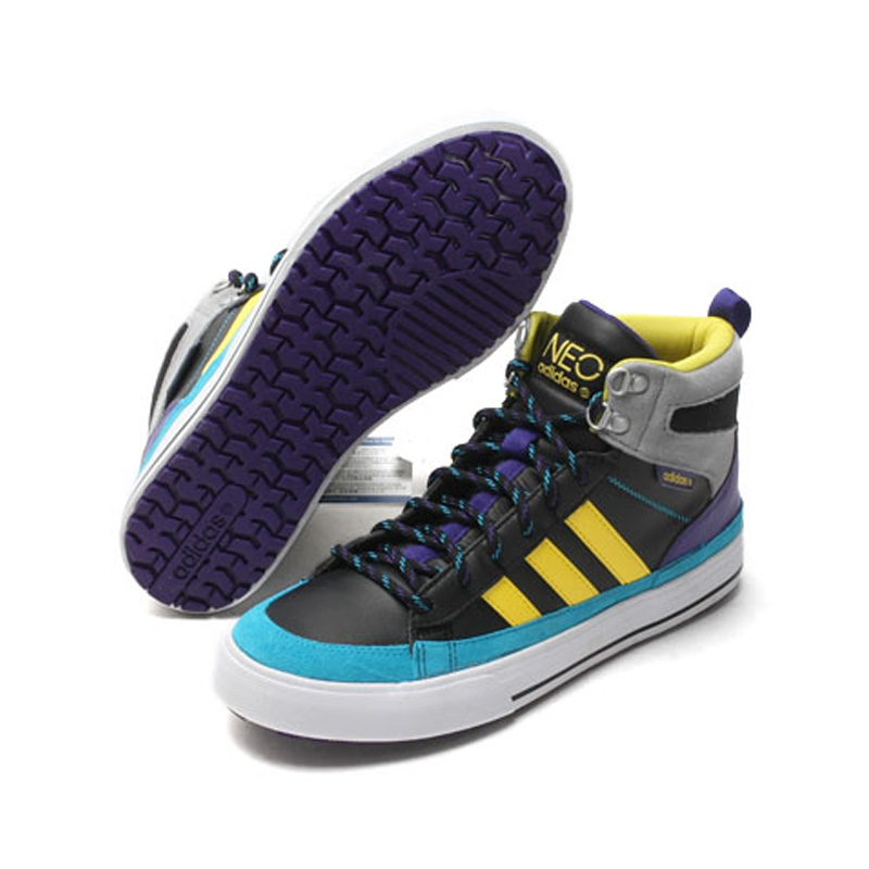 阿迪达斯adidas男鞋专柜正品2013新neo高帮休闲板鞋q38634 q38635图片