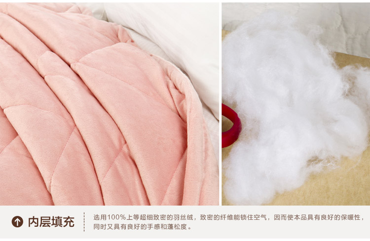【御棉堂】双层夹棉加厚毯子 绗缝被子 休闲午睡毛毯 加厚春秋绗缝被 秋冬薄被 芥末黄 180*200cm单人床加大