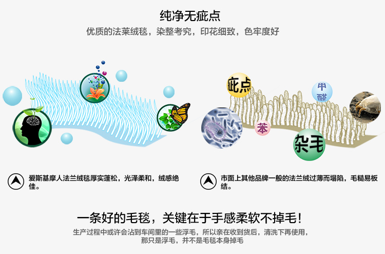 
                                        爱斯基摩人 毛毯子 加厚珊瑚绒毛毯被 法兰绒空调毯 儿童冬季用盖毯 格百丽 180*200cm                