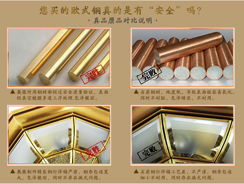 奥薇 欧式经典铜灯具壁灯饰床头灯门厅灯过道灯楼梯间灯1085w 单头壁灯