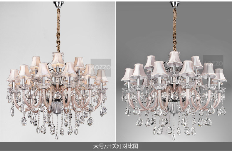奥朵欧式吊灯水晶灯客厅灯具餐厅灯饰卧室大厅灯10636 CL10636--98cm