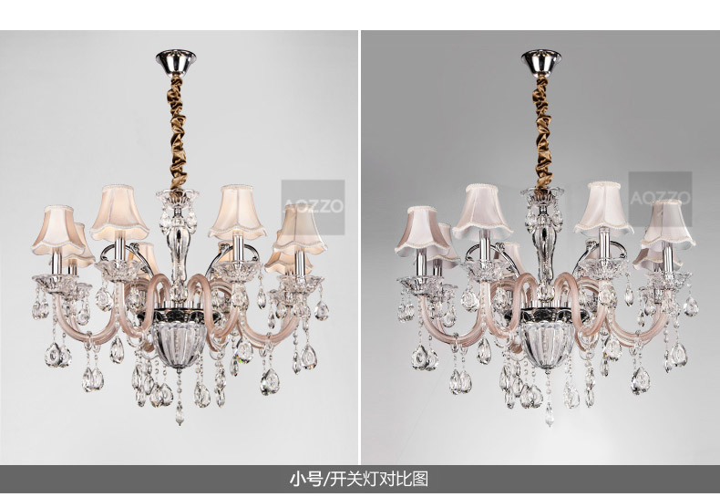奥朵欧式吊灯水晶灯客厅灯具餐厅灯饰卧室大厅灯10636 CL10636--98cm