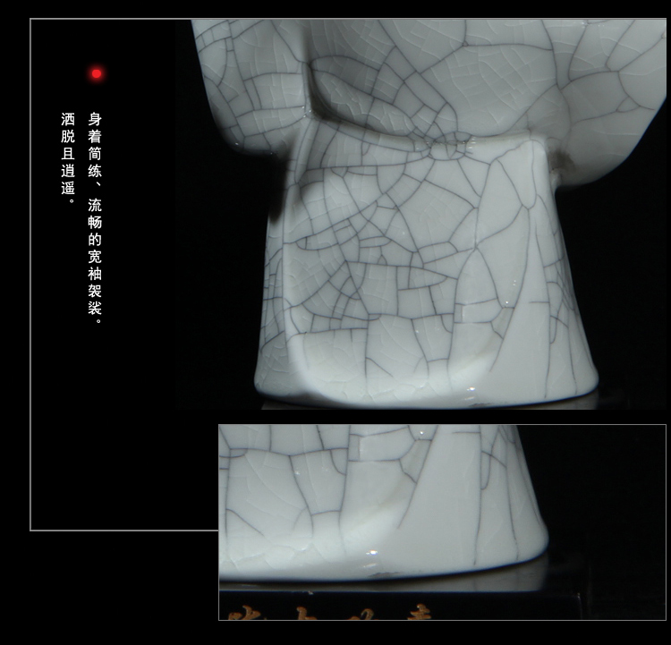 古都工艺品赖双安大师德化白瓷工艺品陶瓷弥勒佛家居摆件客厅办公室饰品/皆大欢喜