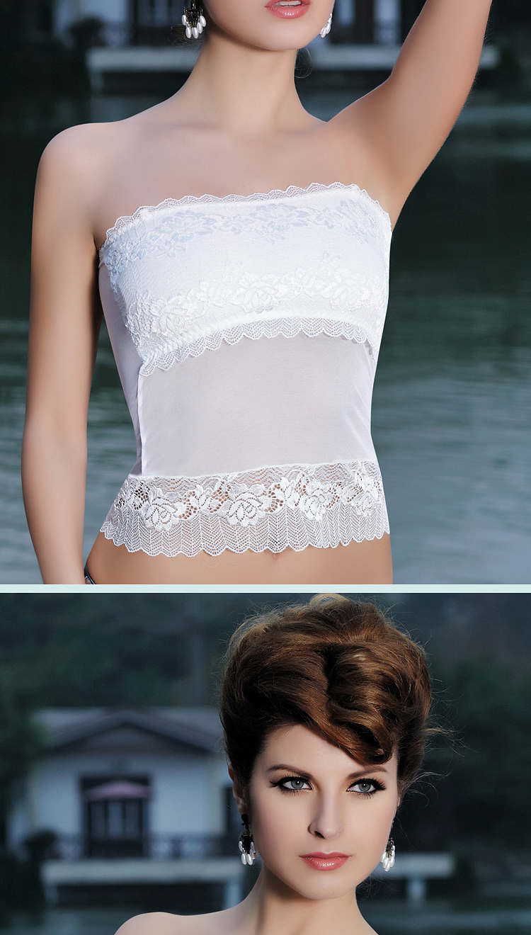 黛瑞妮 货到付款超弹力大码包裹<em>胸衣</em>抹胸式内