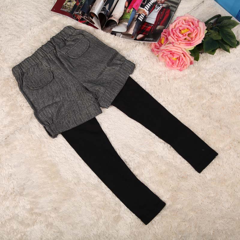 use常春藤童装 儿童秋冬季新款假两件式<em>短裤</em> 