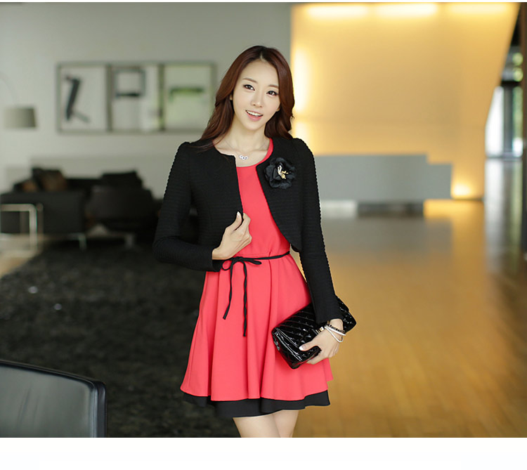 韩版优雅甜美百搭针织短<em>外套泡泡</em>袖<em>超短小外套</em>