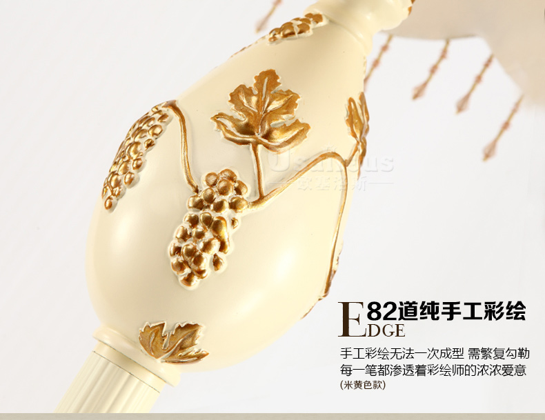 欧式落地灯 简约时尚落地灯饰 立式台灯 客厅卧室台灯必备 D01 D01珍珠色