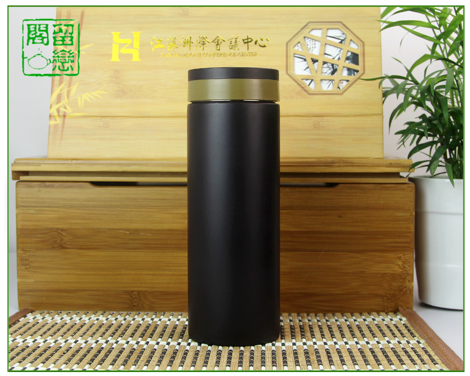 
                                        留恋阁 宜兴紫砂内胆保温杯 泡茶水杯子 雅吉 简易包装                