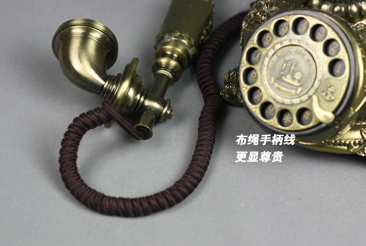 
                                        金属旋转拨盘/机械铃声/仿古电话机/321BZ 古铜                