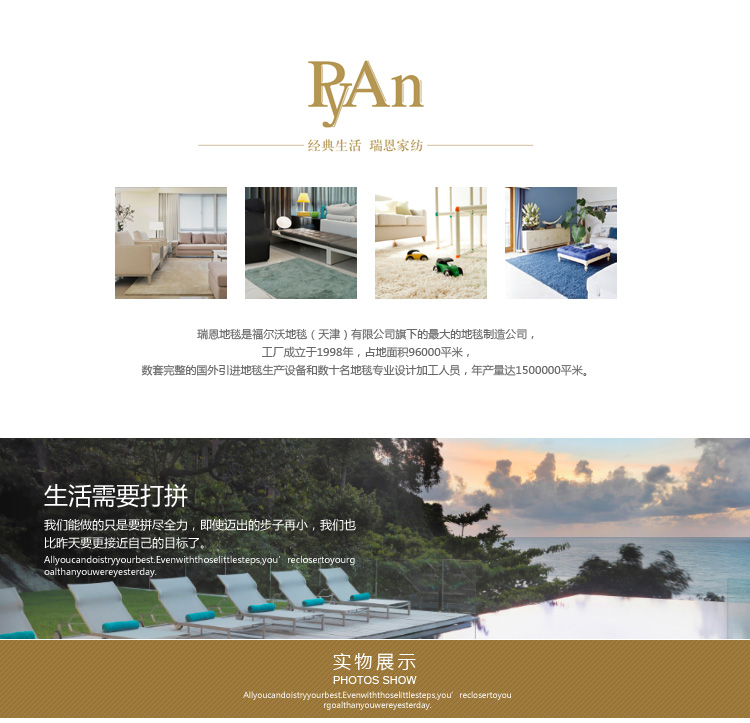 瑞恩 奢华弹力丝亮丝地毯 超厚柔软客厅茶几地毯卧室床边毯  2*3米 黑白色 160*230cm