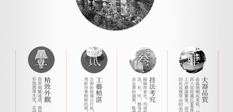 比月照明 中式台灯复古创意礼品婚房景德镇陶瓷护眼灯学生台灯3087 小号