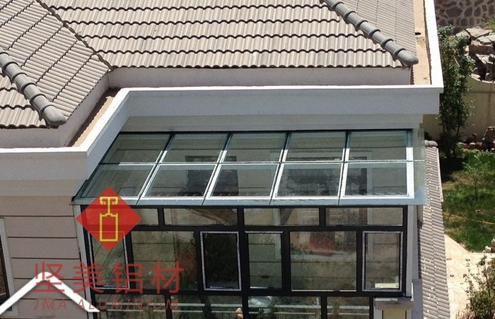 阳光房 断桥铝阳光房门窗 中空钢化夹胶玻璃顶