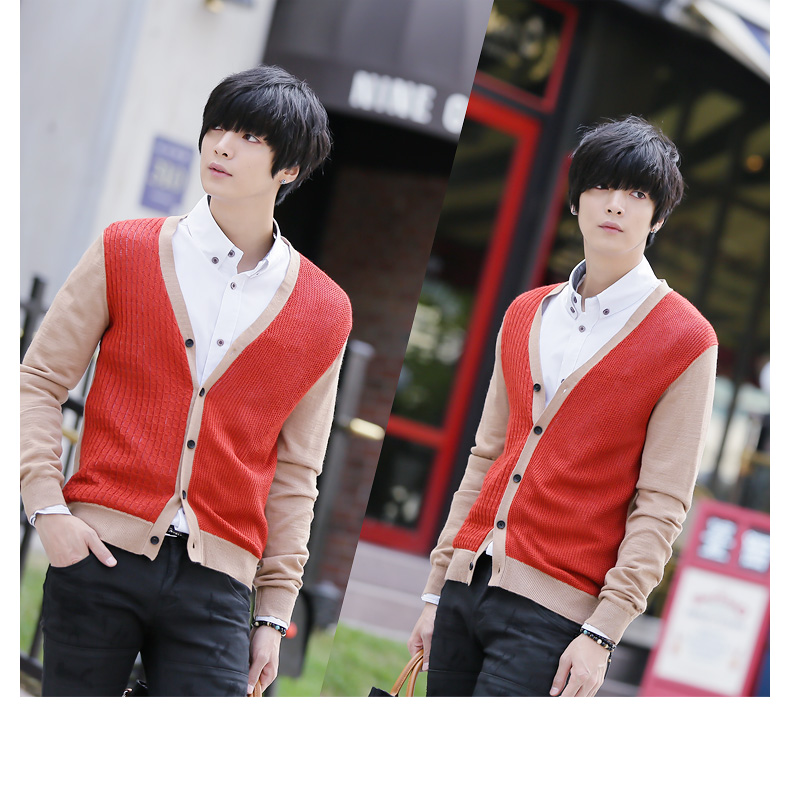 格狮2014春装新品 <em>男士针织</em>衫 男装<em>开衫</em>内<em>穿</em>外