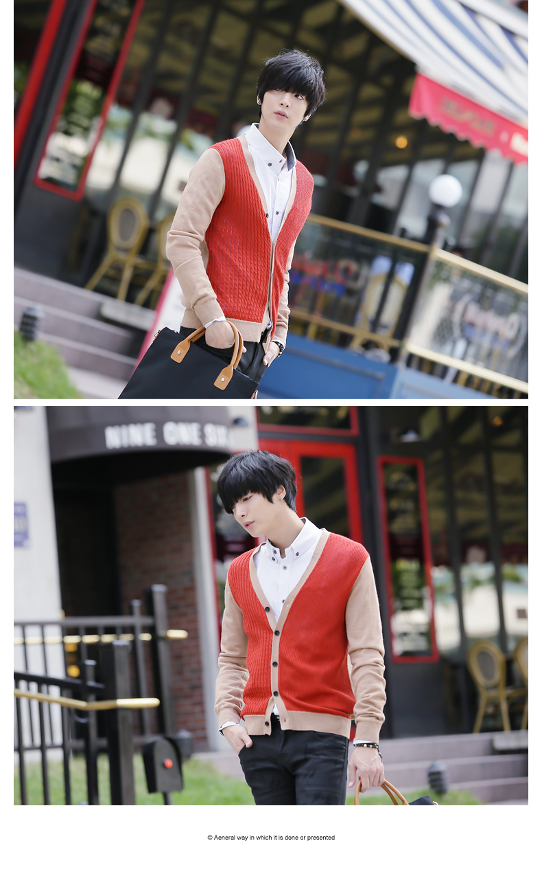 格狮2014春装新品 <em>男士</em>针织衫 男装<em>开衫</em>内穿外