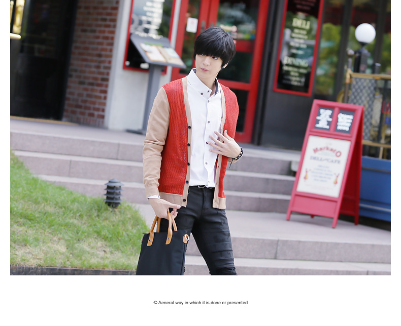 格狮2014春装新品 <em>男士</em>针织衫 男装<em>开衫</em>内穿外