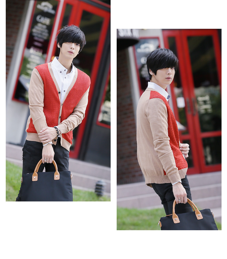 格狮2014春装新品 <em>男士</em>针织衫 男装<em>开衫</em>内穿外