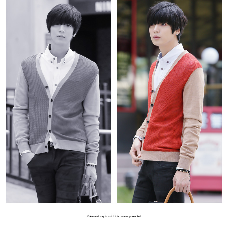 格狮2014春装新品 <em>男士</em>针织衫 男装<em>开衫</em>内穿外