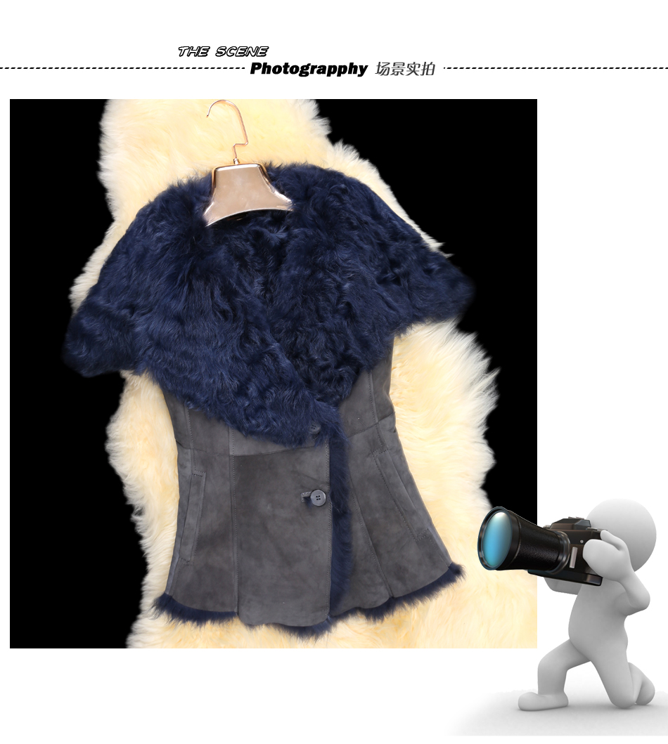 憨厚皇后 2014<em>新款</em>春装 海宁裘皮皮草外套<em>女士</em>