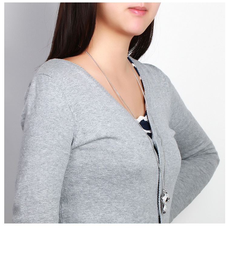 玛蒂迩 可爱<em>小熊猫毛衣</em>链 秋季长款项链吊坠 水