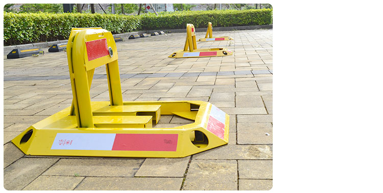 特厚八角O型手动车位锁地锁车器汽车锁占车位