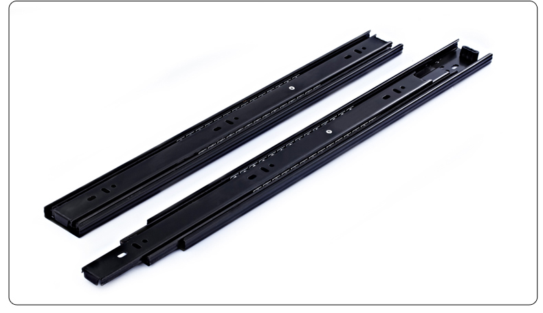 德国威士 weisi 不锈钢静音滚珠滑轨三节轨 抽屉