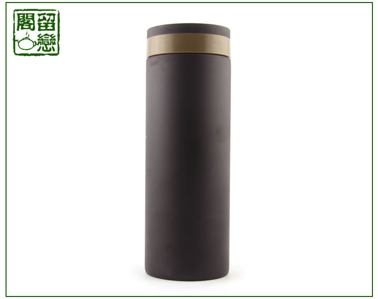 
                                        留恋阁 宜兴紫砂内胆保温杯 泡茶水杯子 雅吉 简易包装                