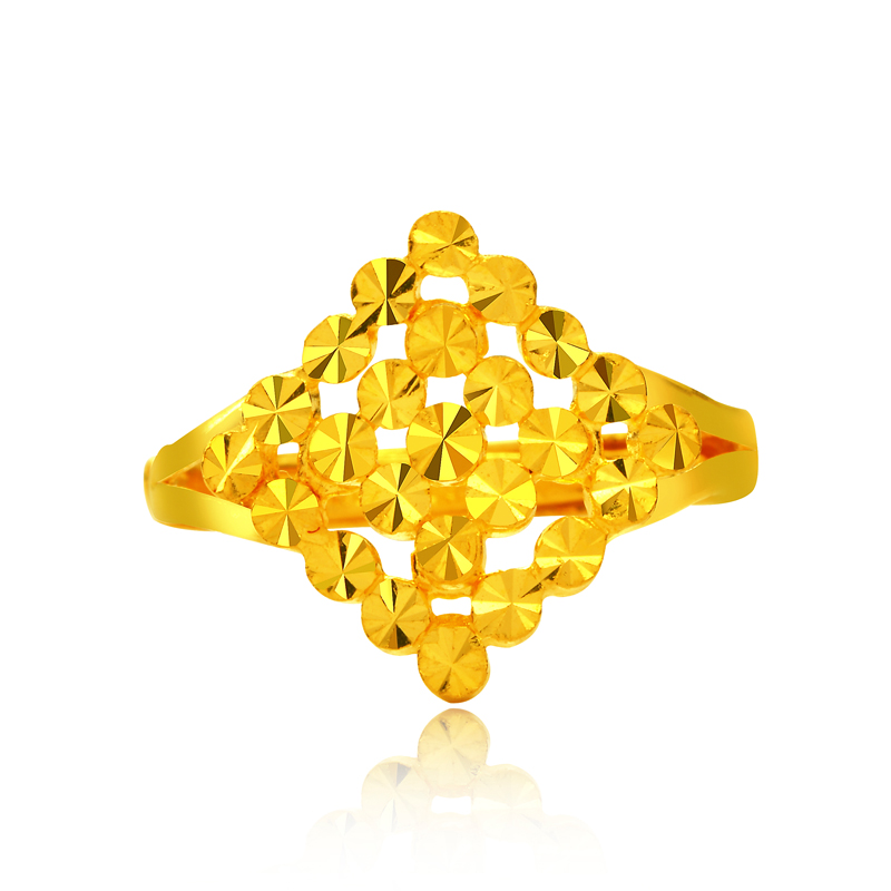 【赛菲尔】纯<em>黄金女戒指</em>比千足金更纯9999丝