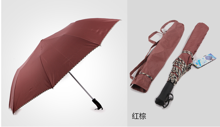 
                                        天堂伞男士加大自开自收雨伞 天堂二折伞车载全自动伞折叠晴雨伞两折男女商务伞大伞 紫色                