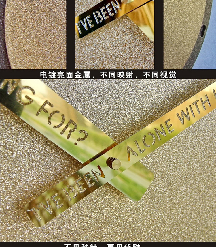 灵家简约创意客厅挂钟14寸哈喽时钟cw0529麦黄色
