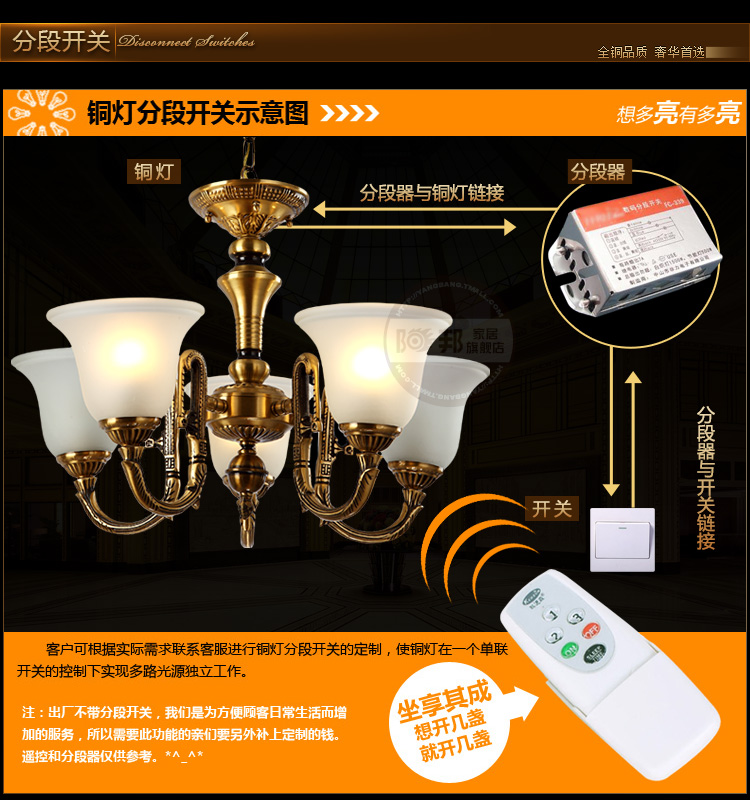 
                                        阳邦欧式铜壁灯 全铜壁灯 欧式卧室灯饰 欧式壁灯床头灯具3052                