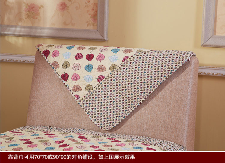 晶玺 沙发垫 布艺软装钻石绒面料沙发坐垫 香叶曼舞 50*70cm