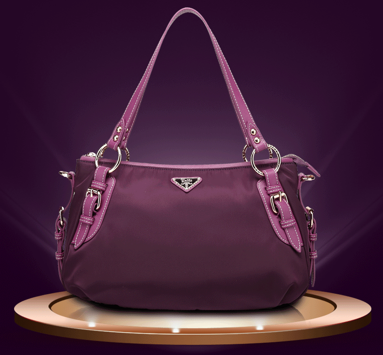 莱夫女士包包单肩包女包新款欧美高端尼龙包斜挎包休闲包 深