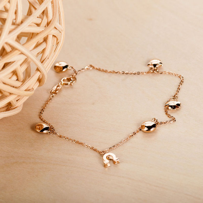 潮宏基 Smiley系列-印迹 18K\/金彩金\/玫瑰金微笑手链 约16CM+尾链在京东商城的价格走势