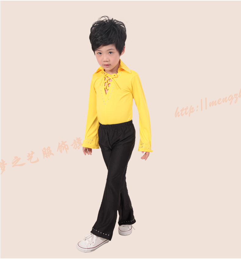 The Dream of the child will celebrate arts new child Latin dance wearing long-sleeved men on summer early childhood services dance piece boy MZY-0217 yellow 140 pictures, prices, brand platters! The elections are supplied in the national character of distribution, so action, buy now enjoy more preferential! As soon as possible.