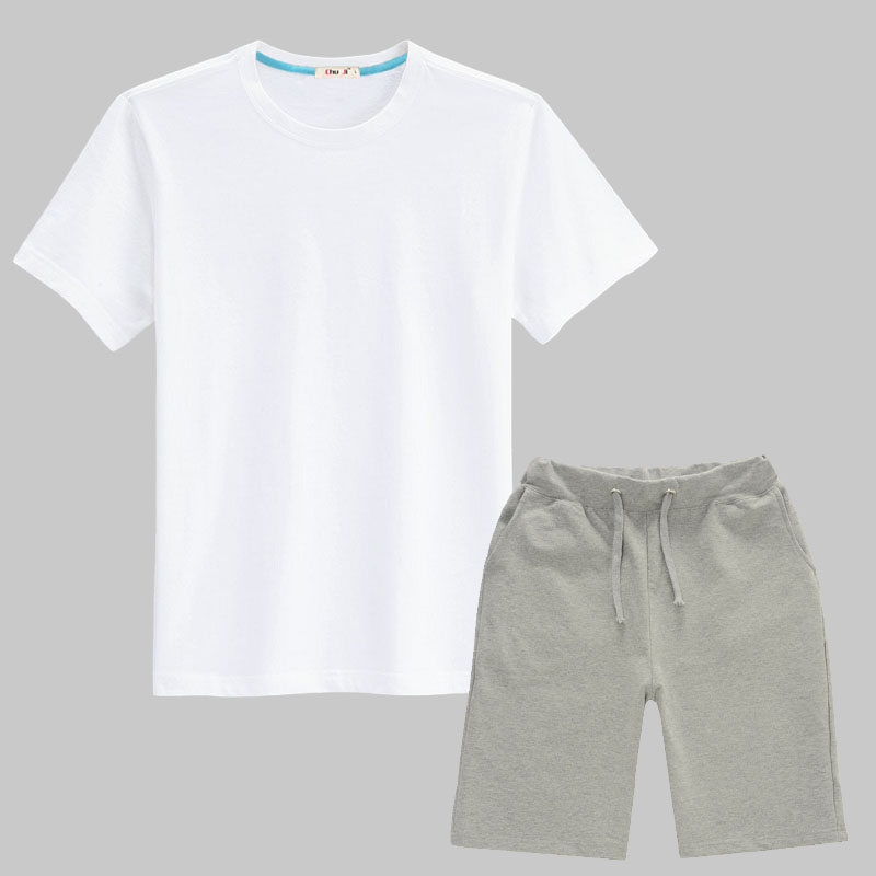 初己 纯色空白短袖t恤 <em>加肥</em>加大码<em>特大</em>号男式套