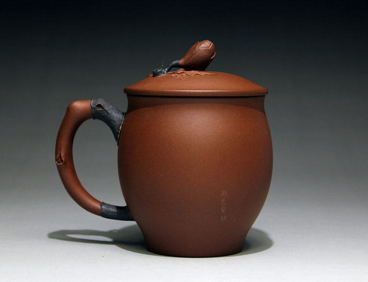 
                                        荆邑紫砂杯子茶杯大号水杯全手工男女功夫茶具茶杯套装紫砂茶壶宜兴礼品泡茶玉兰杯珍藏                