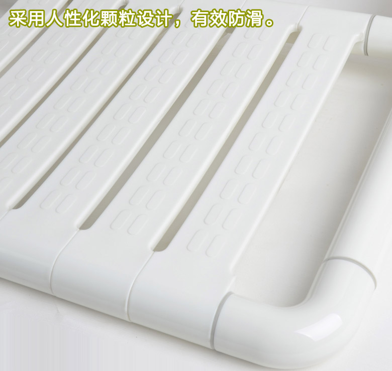 
                                                            皇耐 安全浴室带腿折叠凳老年公寓淋浴凳洗澡椅折叠椅壁凳壁椅医院 G款-助力版-黄色                