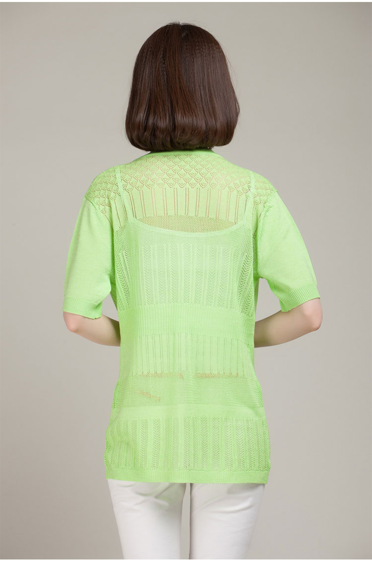 擅变2014夏季新品<em>时尚镂空</em>钩花<em>针织衫女开衫</em>