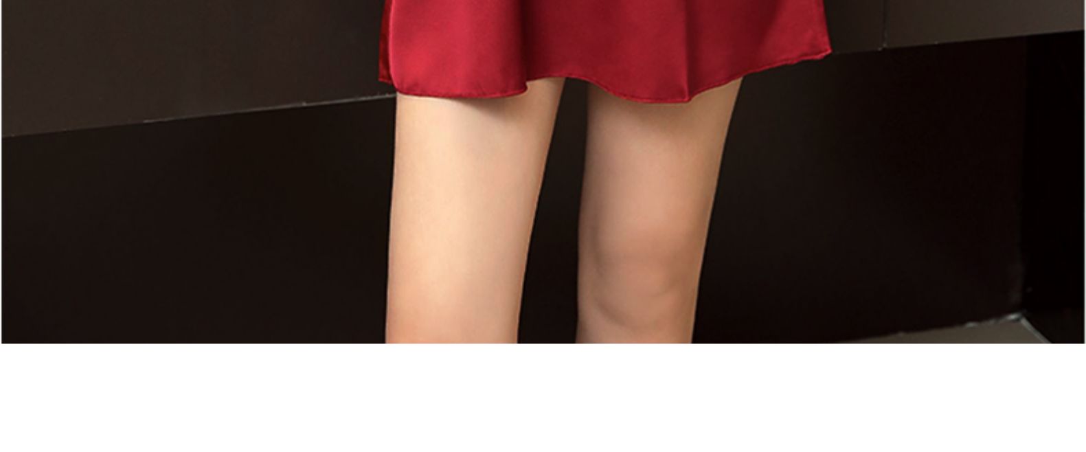 锦钻法式冰丝绸吊带睡裙女性感睡衣女诱惑床上短裙火辣情趣露背私房薄