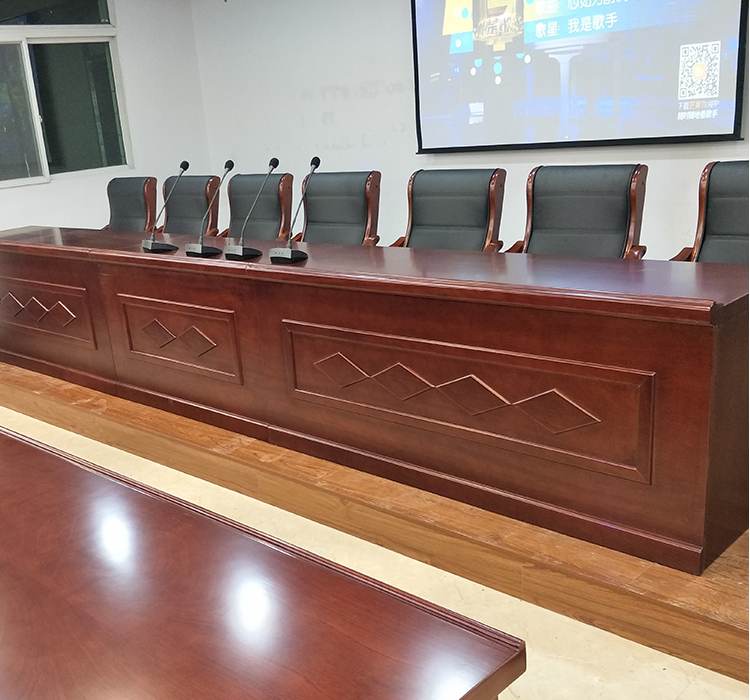 迈亚高端油漆实木主席台演讲台发言台会议桌长条桌培训开会桌 主席台1.2*0.6*0.76米
