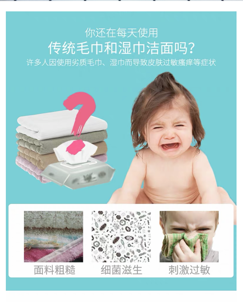 纯之素 一次性洗脸巾加厚毛巾不变形卸妆棉化妆棉美容院洁面巾大卷 1包装卷式（全棉加厚）