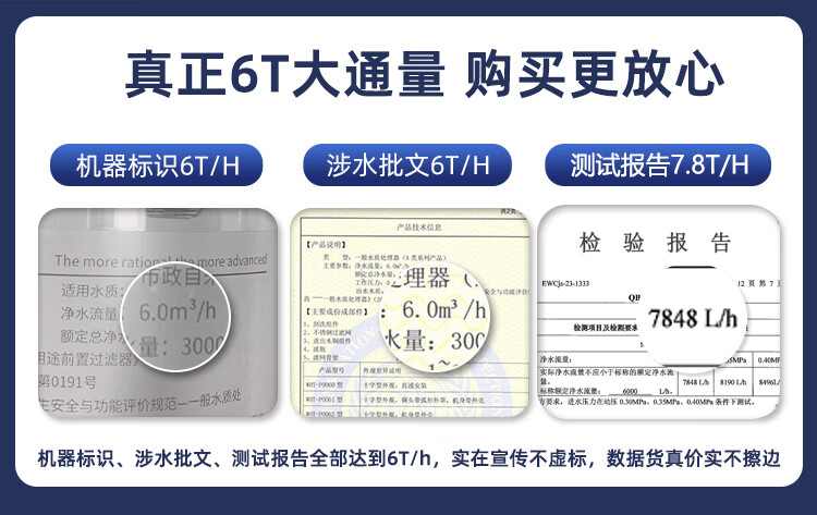 惠尔顿（WHEELTON） 前置过滤器6T反冲洗 家用大流量全屋净水器中央自来水管道过滤器p0038  升级4分活接6分PPR通用