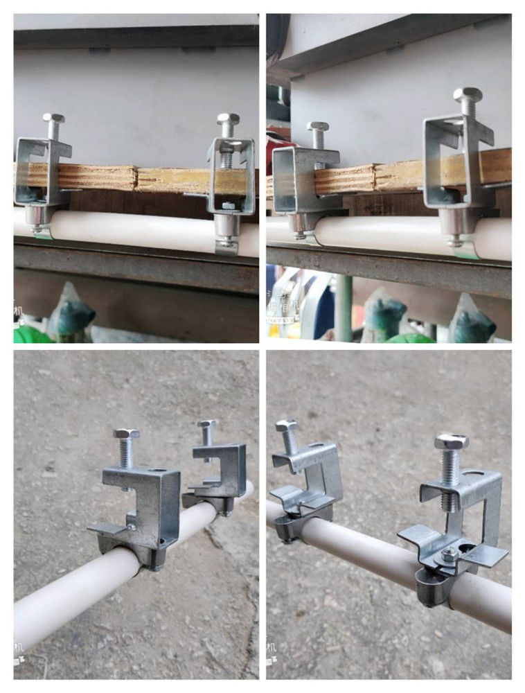 卡箍喉箍钢结构线管夹方形卡槽卡扣方型卡夹工字钢结构固定pvcu型钢